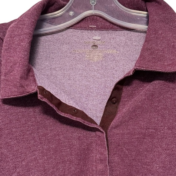 PATAGONIA - Women’s Organic Cotton Henley Long Sleeve Shirt - Purple - Large - Picture 5 of 10
